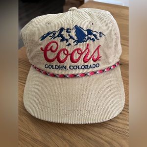 Coors Corduroy Vintage 90s hat NWT